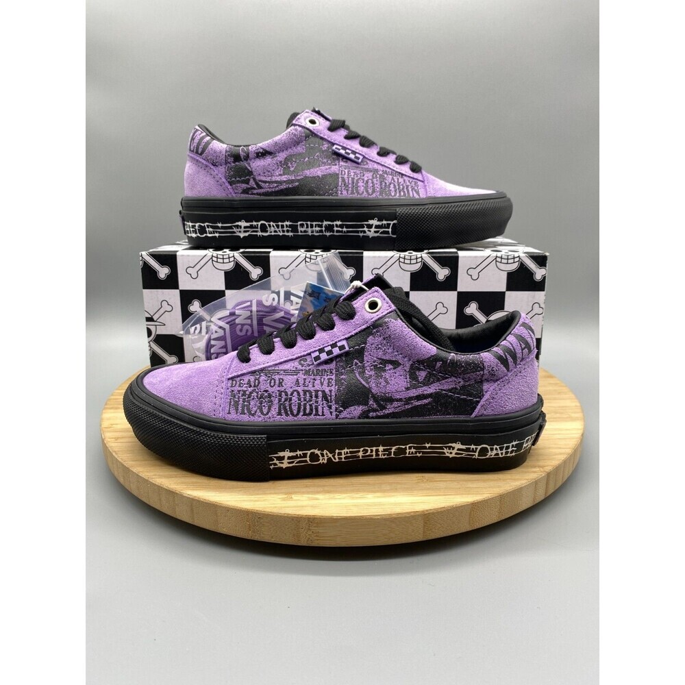 Vans Nico Robin One Piece Purple Shoes Anime GS Youth Boys 3.5 Girls 4.5 - Picture 16 of 16